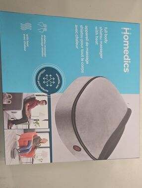 Homedics Gray and Black Full-Body Shiatsu Massager with Heat